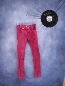 True Religion Women's Skinny Billy Super T Straight Leg Flat Front Jeans Size 29